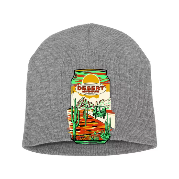 Desert Adventure Soda Can Short Acrylic Beanie