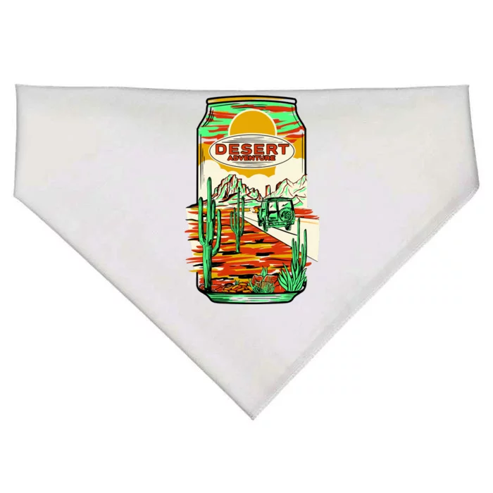 Desert Adventure Soda Can USA-Made Doggie Bandana