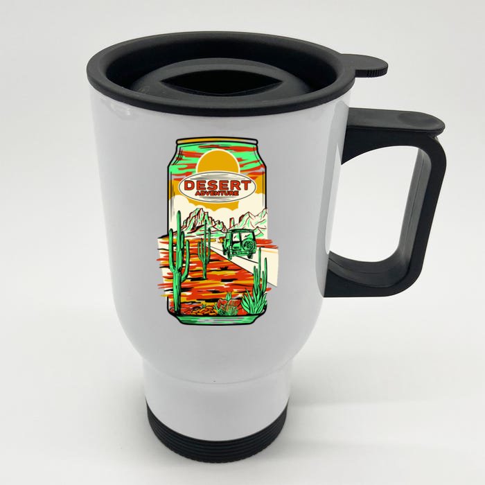 Desert Adventure Soda Can Front & Back Stainless Steel Travel Mug