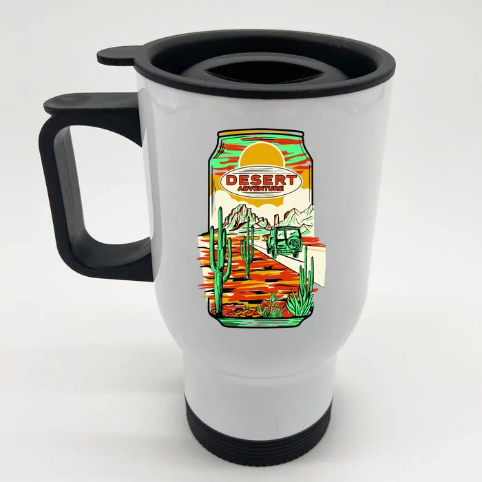 Desert Adventure Soda Can Front & Back Stainless Steel Travel Mug