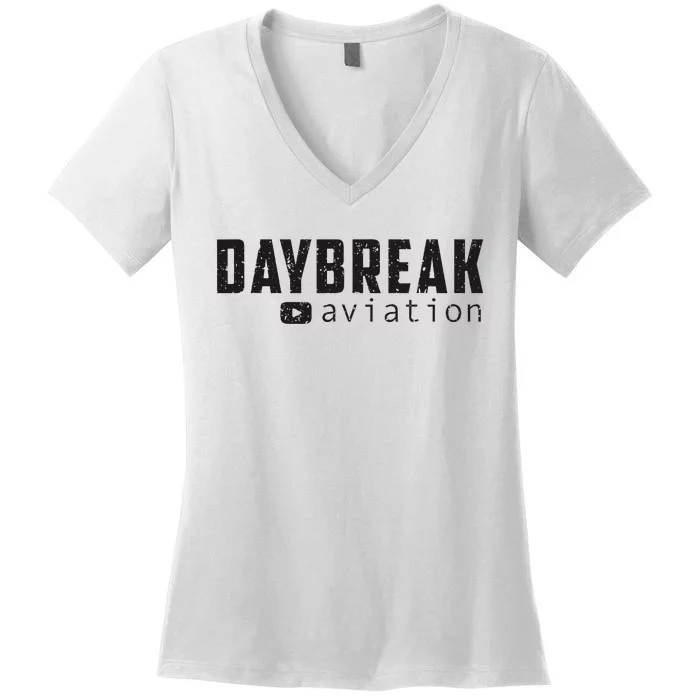 Daybreak Aviation Saving One Plane At A Time Women's V-Neck T-Shirt