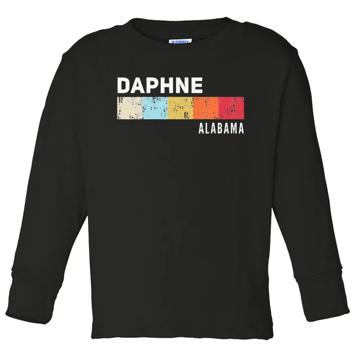 Daphne Alabama State Pride Roots Hometown Native Toddler Long Sleeve Shirt