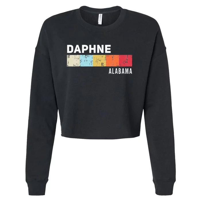 Daphne Alabama State Pride Roots Hometown Native Cropped Pullover Crew