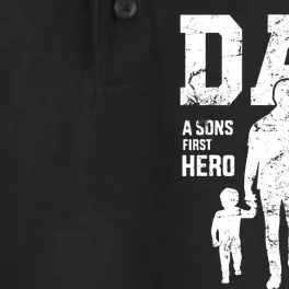 Daddy A Son's First Hero A Daughter's First Love Dry Zone Grid Performance Polo