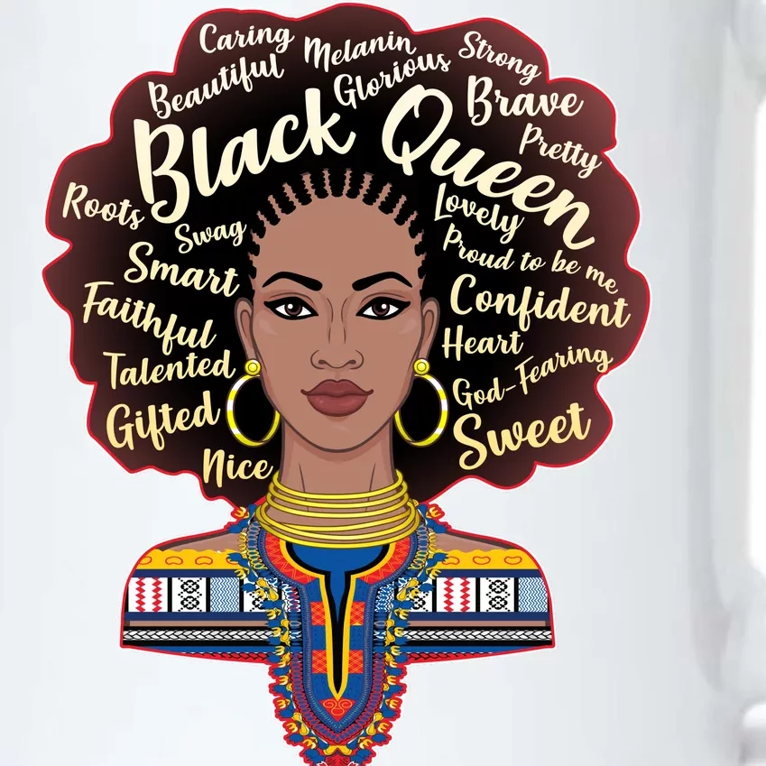 Dashiki Black Queen Black Color Changing Mug