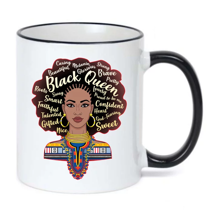 Dashiki Black Queen Black Color Changing Mug