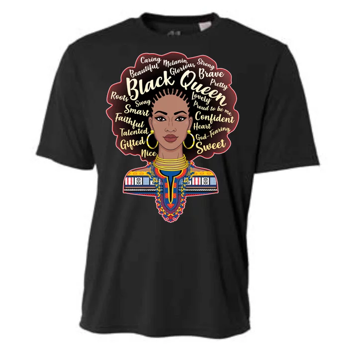 Dashiki Black Queen Cooling Performance Crew T-Shirt