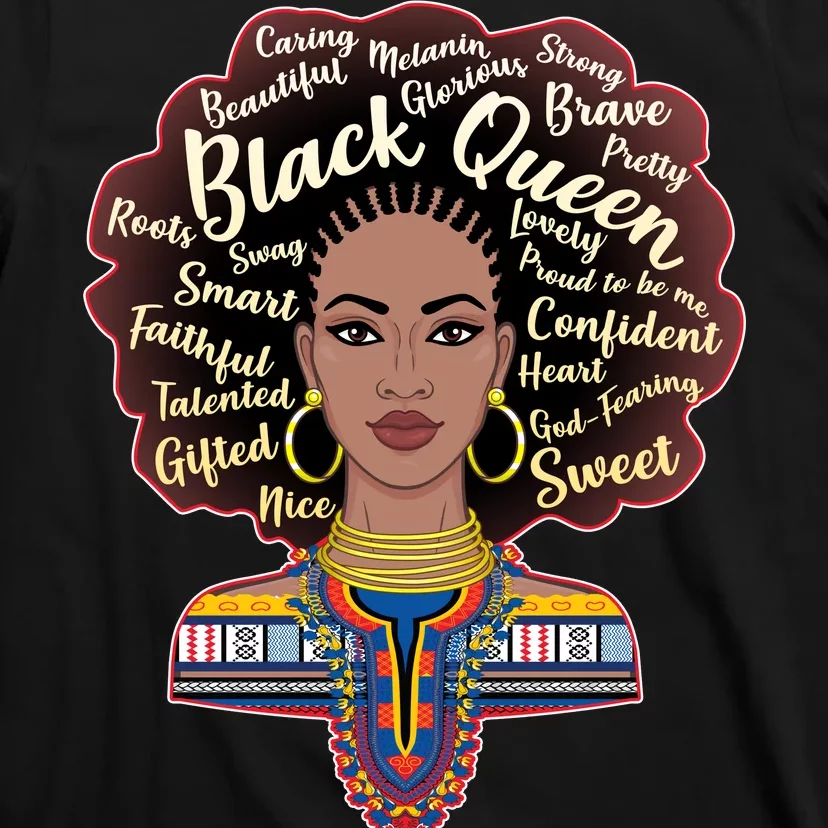 Dashiki Black Queen T-Shirt