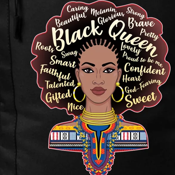 Dashiki Black Queen Daily Commute Backpack