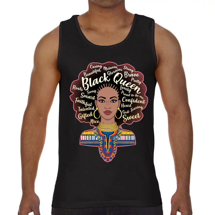 Dashiki Black Queen Comfort Colors® Tank Top