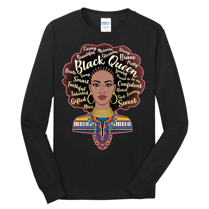 Dashiki Black Queen Tall Long Sleeve T-Shirt