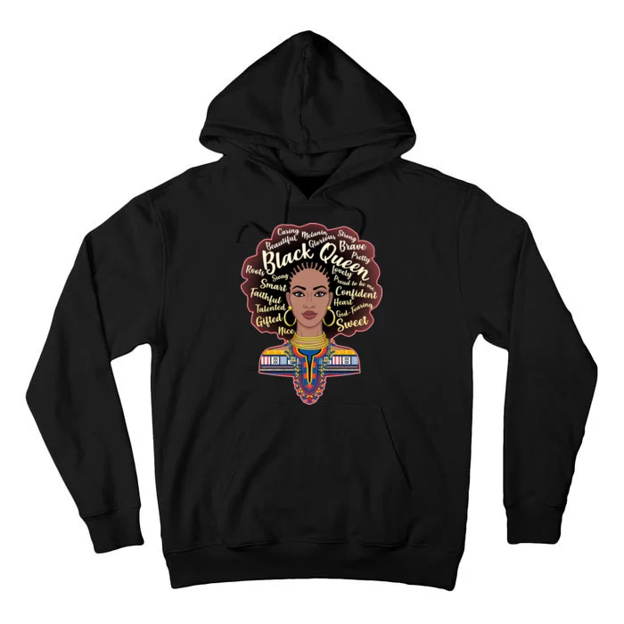 Dashiki Black Queen Tall Hoodie