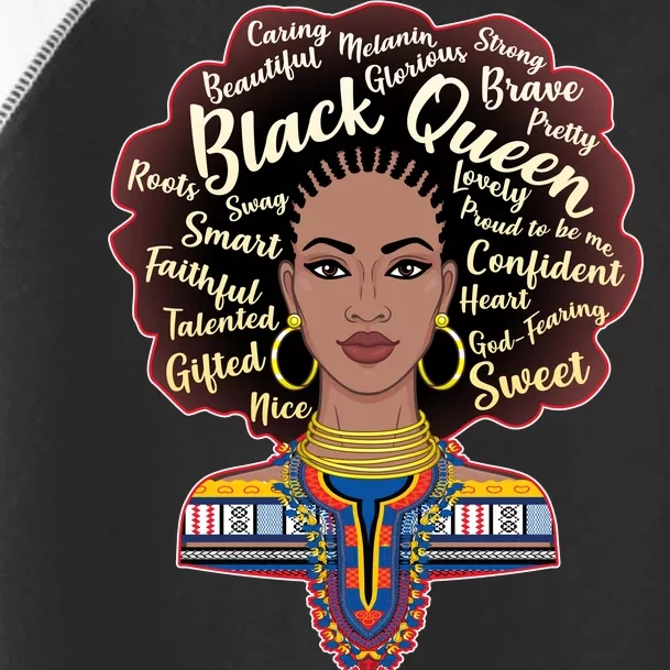 Dashiki Black Queen Toddler Fine Jersey T-Shirt