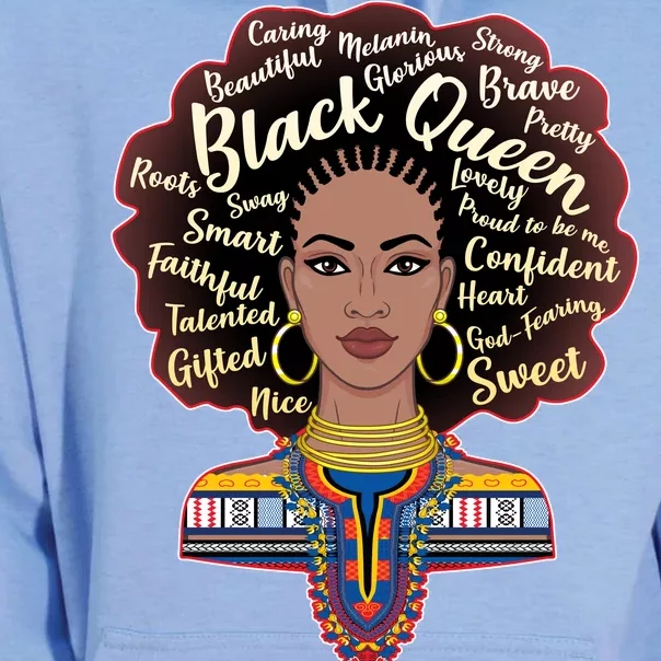 Dashiki Black Queen Unisex Surf Hoodie