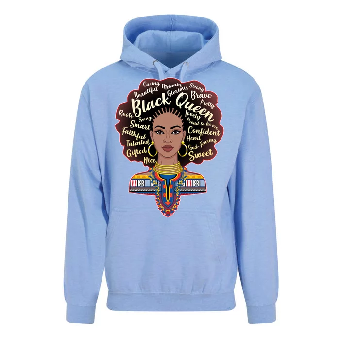 Dashiki Black Queen Unisex Surf Hoodie