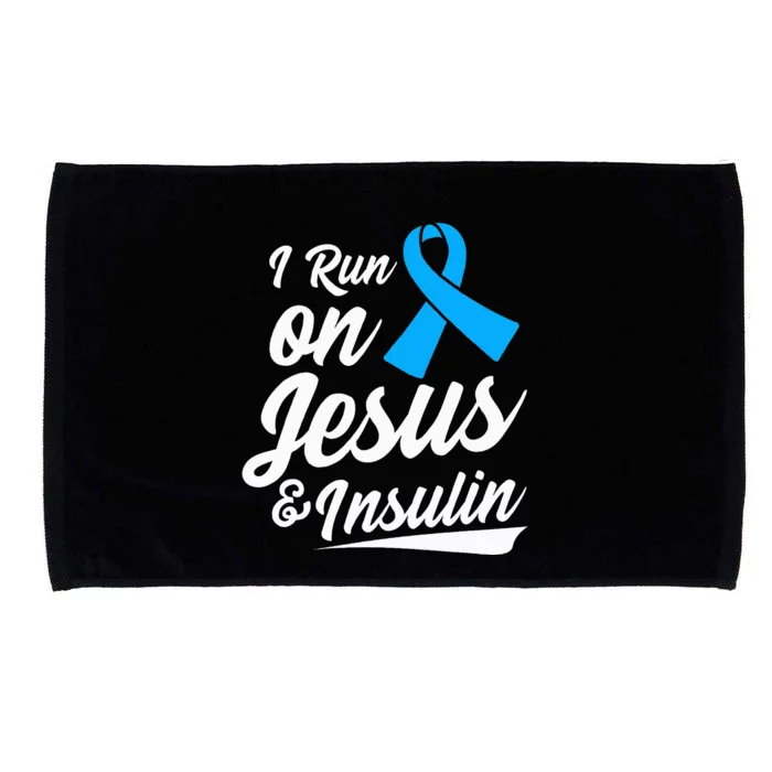 Diabetes Awareness Type 1 2 Diabetic T1d T2d Microfiber Hand Towel