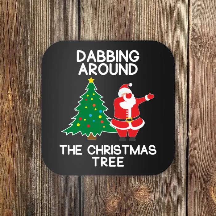 Dabbing Around The Christmas Tree Coaster