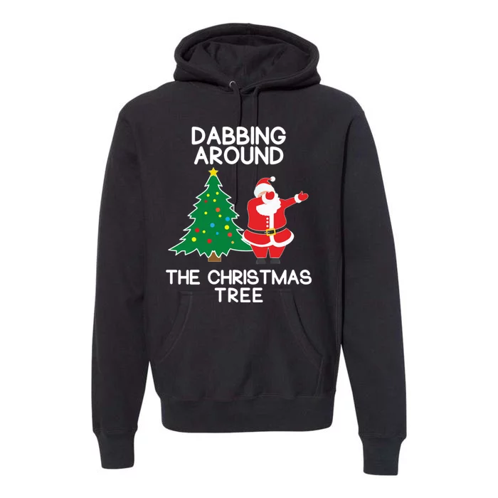 Dabbing Around The Christmas Tree Premium Hoodie