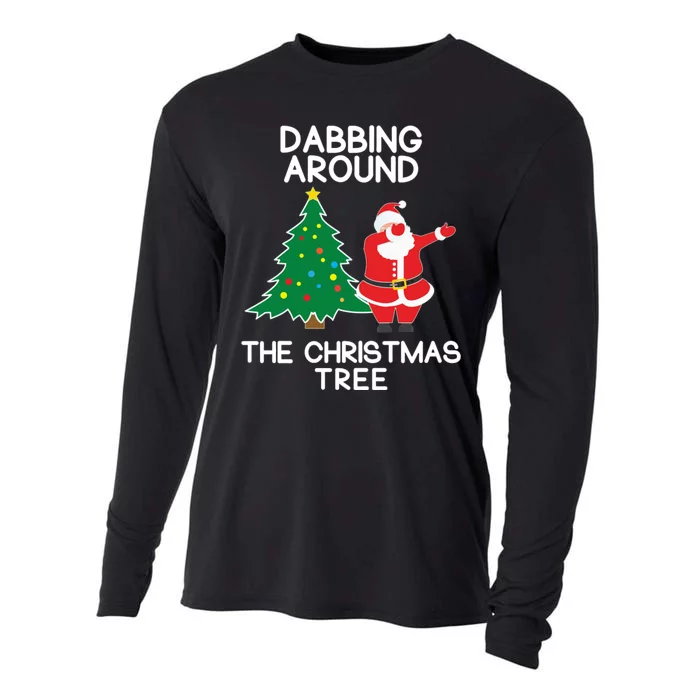 Dabbing Around The Christmas Tree Cooling Performance Long Sleeve Crew