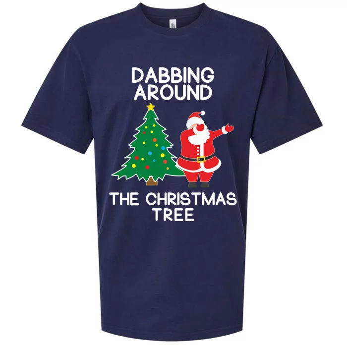 Dabbing Around The Christmas Tree Sueded Cloud Jersey T-Shirt