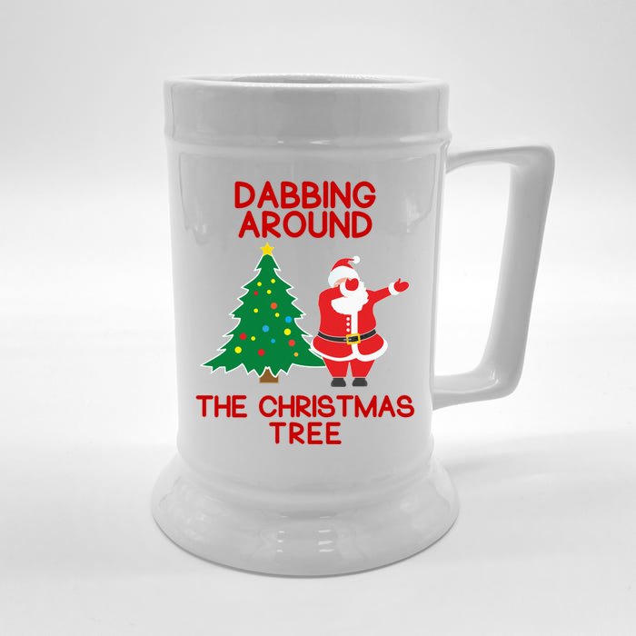 Dabbing Around The Christmas Tree Front & Back Beer Stein