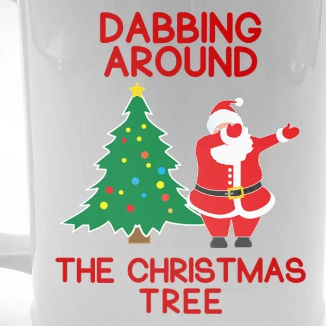 Dabbing Around The Christmas Tree Front & Back Beer Stein