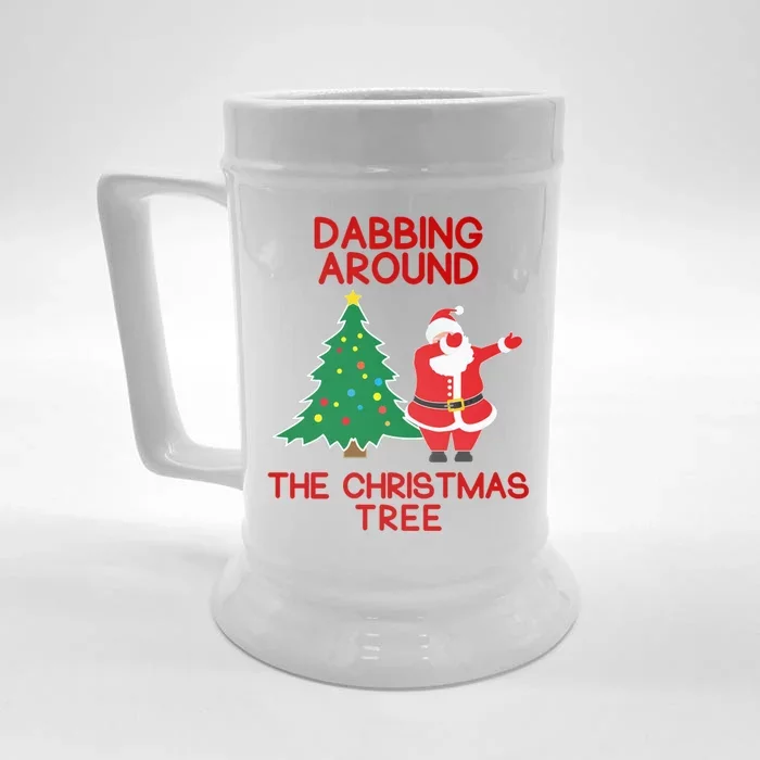 Dabbing Around The Christmas Tree Front & Back Beer Stein