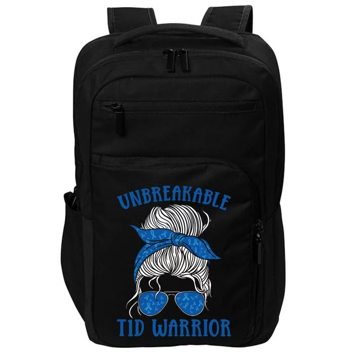 Diabetes Awareness Type 1 Diabetes Unbreakable T1d Warrior Gift Impact Tech Backpack