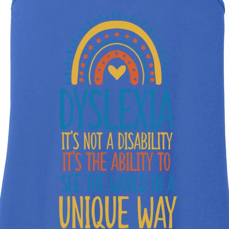 Dyslexia Ability To See The World In Unique Ways Gift Ladies Essential Tank