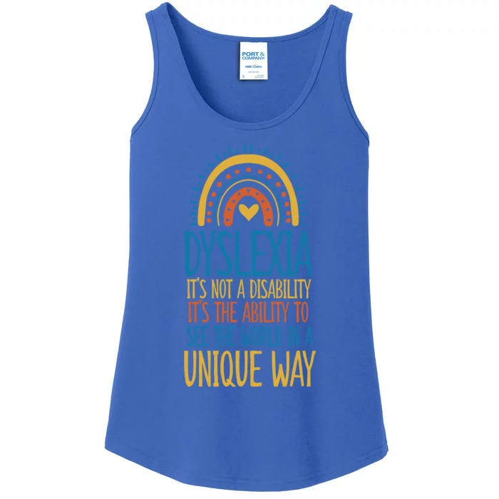 Dyslexia Ability To See The World In Unique Ways Gift Ladies Essential Tank