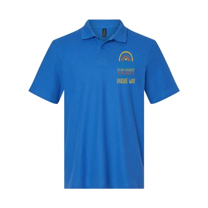 Dyslexia Ability To See The World In Unique Ways Gift Softstyle Adult Sport Polo