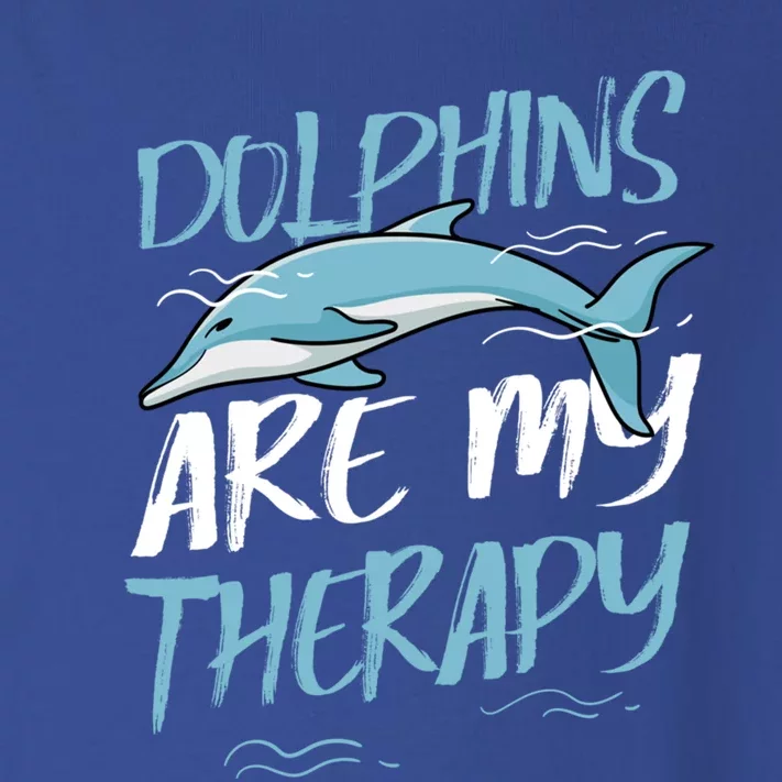 Dolphins As Therapy Cute Dolphin Wildlife Sea Animal Gift Toddler Long Sleeve Shirt