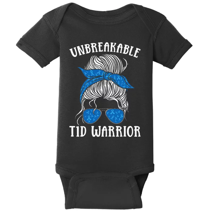 Diabetes Awareness Type 1 Diabetes Unbreakable T1D Warrior Baby Bodysuit