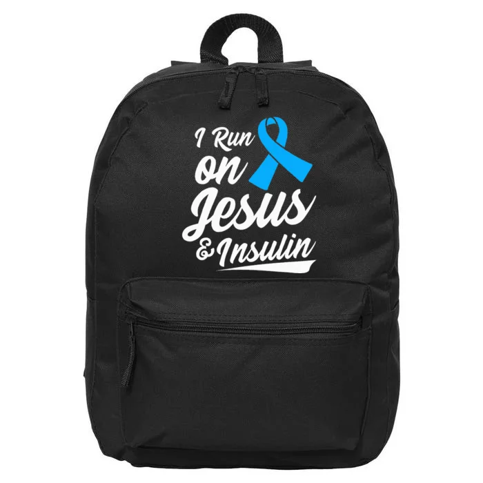 Diabetes Awareness Type 1 2 - Diabetic T1D T2D 16 in Basic Backpack