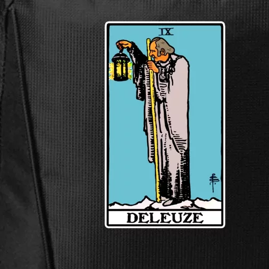 Deleuze As The Hermit Tarot Card City Backpack