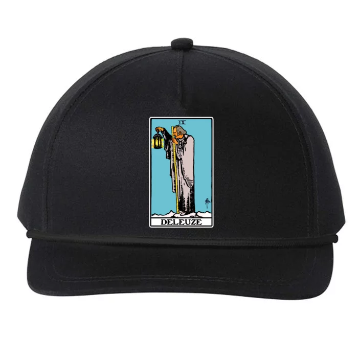 Deleuze As The Hermit Tarot Card Snapback Five-Panel Rope Hat