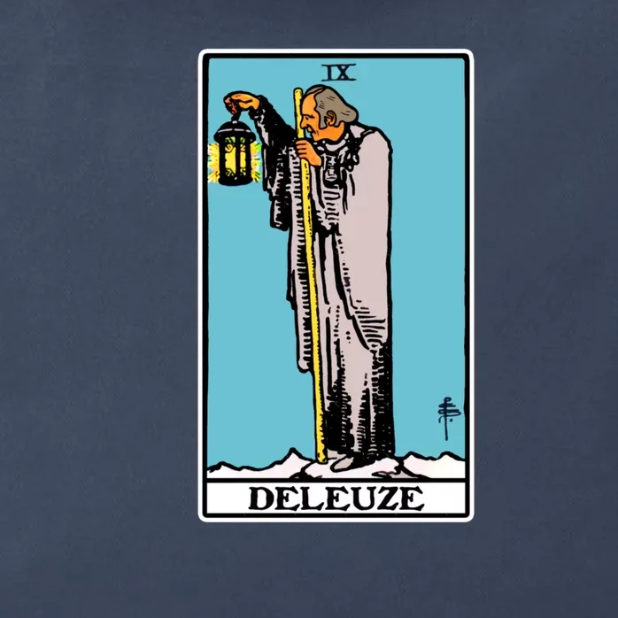 Deleuze As The Hermit Tarot Card Zip Tote Bag