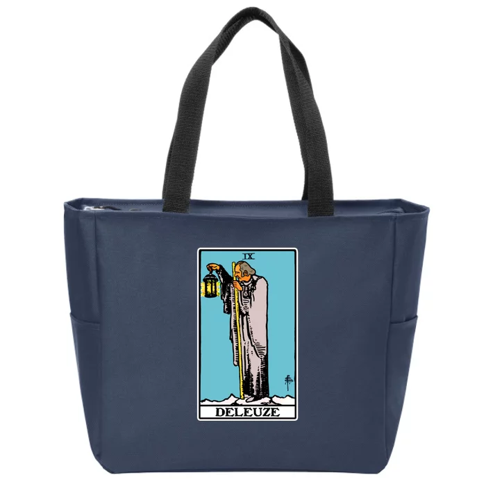 Deleuze As The Hermit Tarot Card Zip Tote Bag