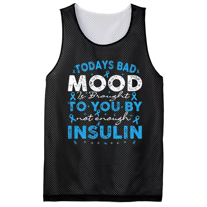 Diabetes Awareness Type 1 2 Diabetic T1D T2D blue Mesh Reversible Basketball Jersey Tank