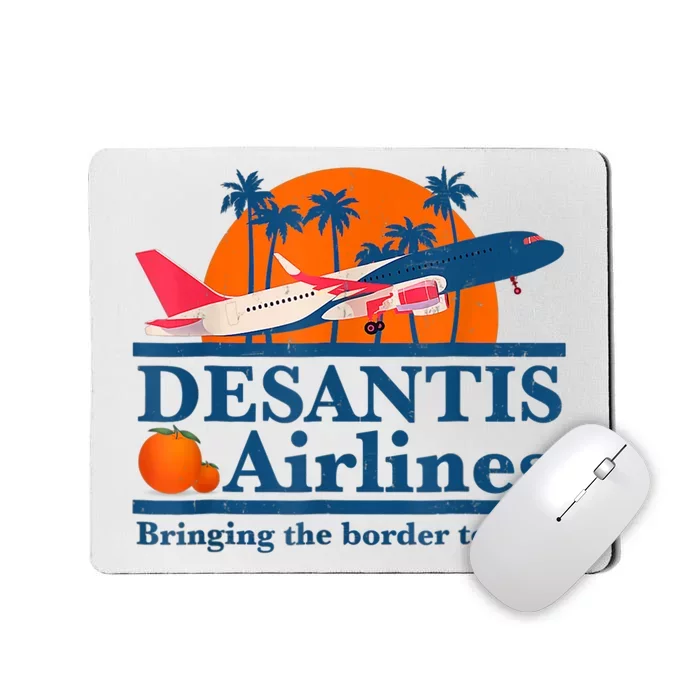 DeSantis Airlines Tee Funny Retro Vintage DeSantis Airline Mousepad