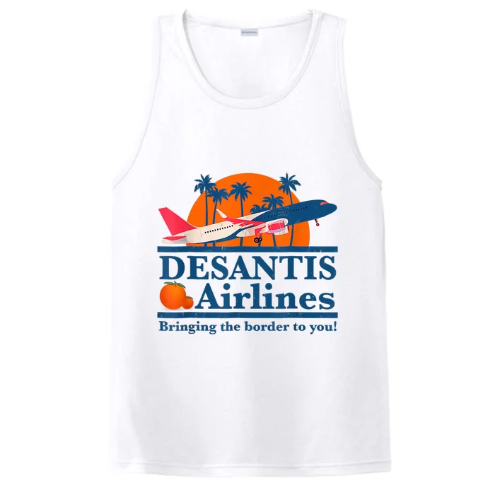 DeSantis Airlines Tee Funny Retro Vintage DeSantis Airline Performance Tank