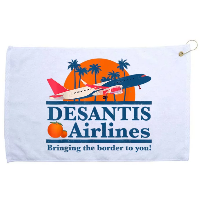 DeSantis Airlines Tee Funny Retro Vintage DeSantis Airline Grommeted Golf Towel