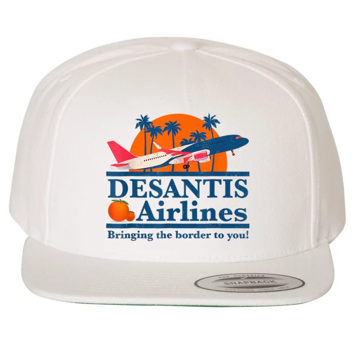 DeSantis Airlines Tee Funny Retro Vintage DeSantis Airline Wool Snapback Cap