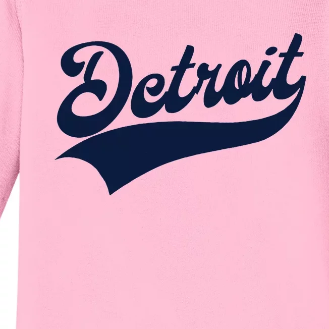 Detroit Athletic Throwback Baby Long Sleeve Bodysuit