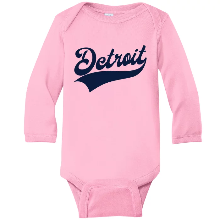 Detroit Athletic Throwback Baby Long Sleeve Bodysuit