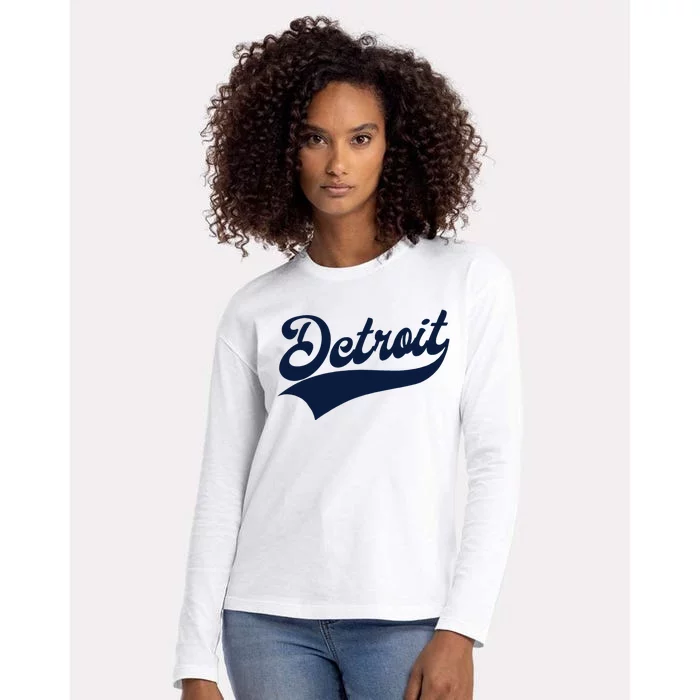 Detroit Athletic Throwback Womens Cotton Relaxed Long Sleeve T-Shirt