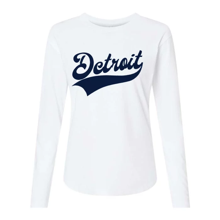 Detroit Athletic Throwback Womens Cotton Relaxed Long Sleeve T-Shirt