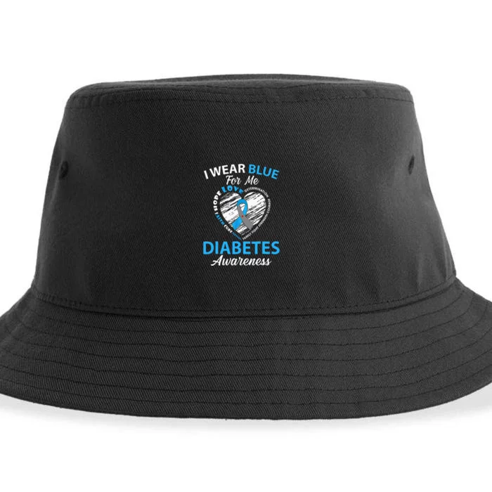 Diabetes Awareness Type 1 2 In November We Wear Blue Sustainable Bucket Hat