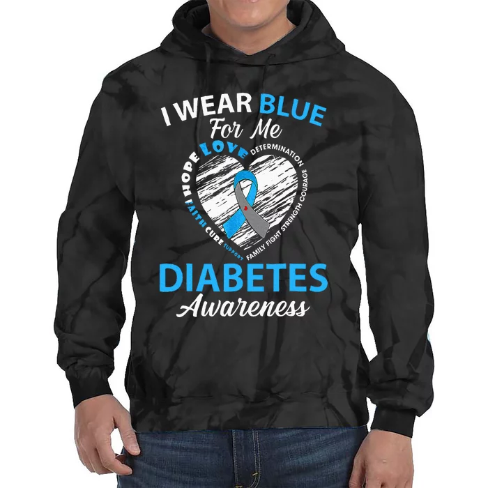 Diabetes Awareness Type 1 2 In November We Wear Blue Tie Dye Hoodie