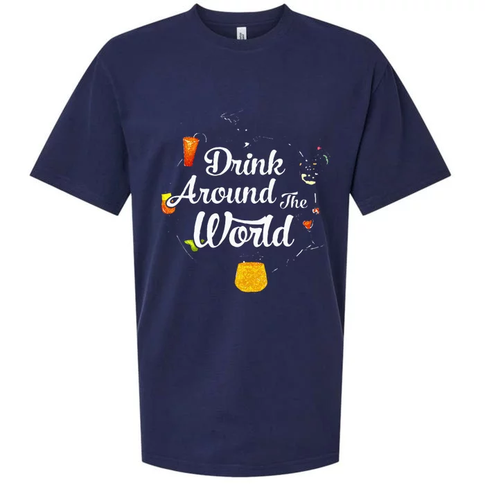 Drink Around The World I Drink Around The World Epcot Sueded Cloud Jersey T-Shirt